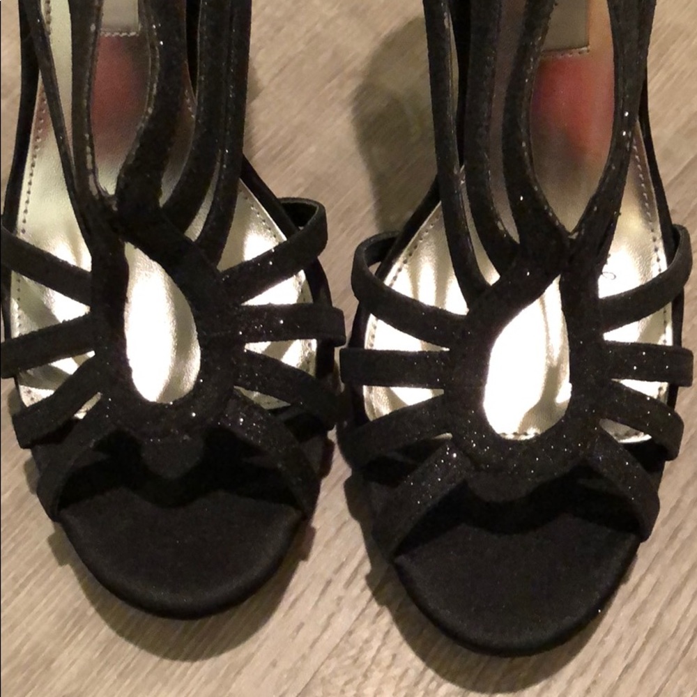 NEW NWT Nina Forest Black baby glitter sandals - Picture 5 of 8